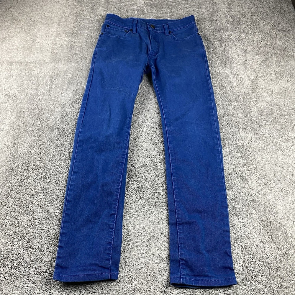Levis 510 Super Skinny Fit Jeans Boys Youth 14 27x27 Blue Mid Rise‎